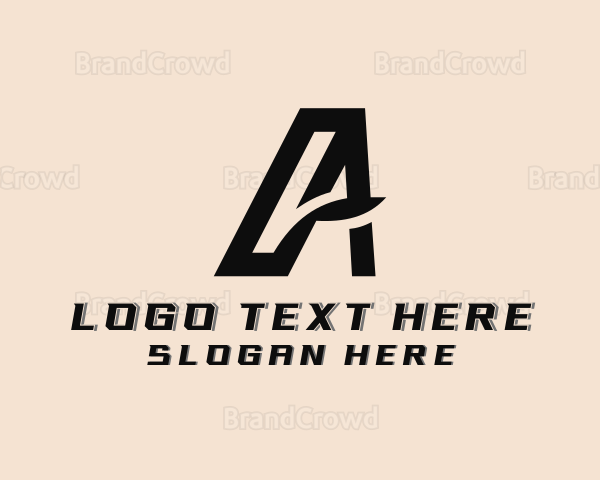 Logistics Delivery Courier Letter A Logo