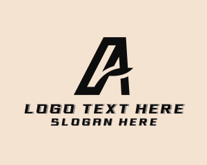 Shipping - Logistics Delivery Courier Letter A logo design