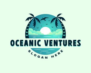 Beach Resort Getaway logo design