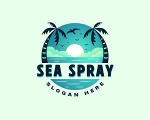 Beach Resort Getaway logo design