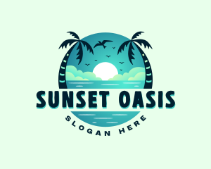 Beach Resort Getaway logo design