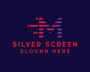 Mobile Application - Static Motion Letter M logo design