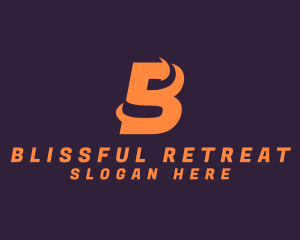 Digital Media - Modern Swoosh Letter B logo design