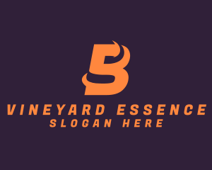 Modern Swoosh Letter B logo design