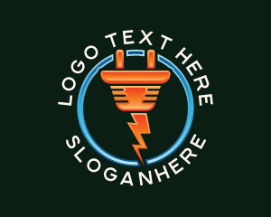Power - Electricity Plug Power logo design