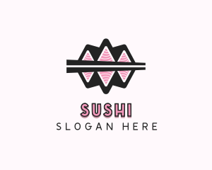 Salmon Sushi Cuisine logo design