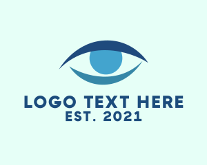 Optometrist - Blue Eye Optician logo design