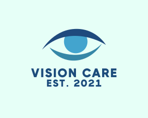 Optometrist - Blue Eye Optician logo design