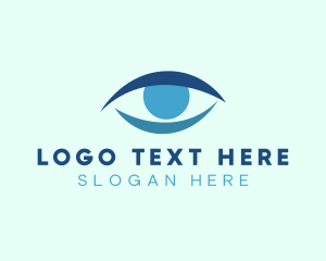 Black Eye - Blue Eye Optician logo design