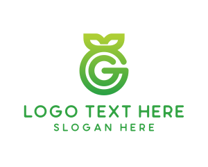 Beverage - Green Leaf G logo design