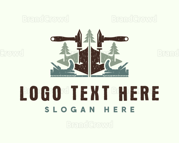 Woodworking Handyman Tools Logo