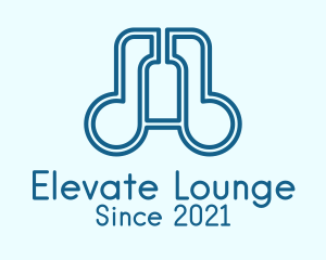 Lounge - Music Lounge Bottle logo design