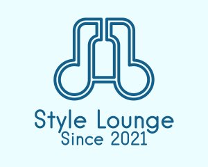 Music Lounge Bottle logo design