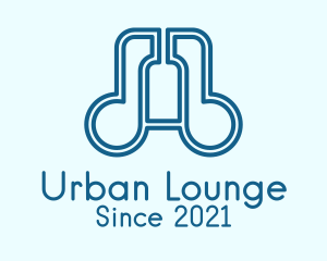 Lounge - Music Lounge Bottle logo design