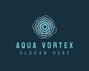 Ripple Wave Vortex logo design