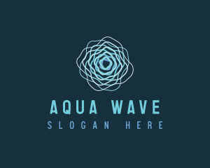 Ripple Wave Vortex logo design