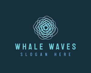 Ripple Wave Vortex logo design