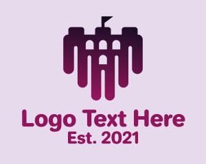 Theme Park - Purple Dark Castle logo design