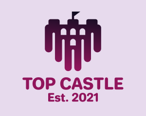 Purple Dark Castle  logo design