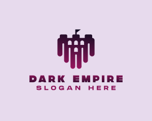 Purple Dark Castle  logo design