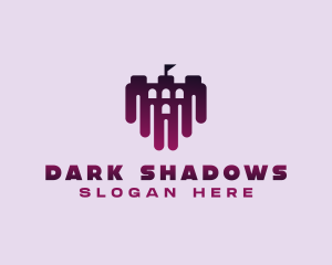 Purple Dark Castle  logo design