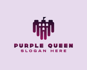 Purple Dark Castle  logo design