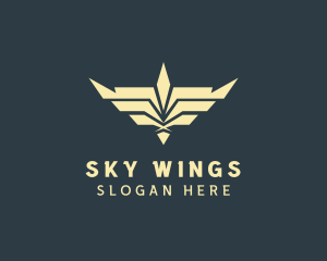 Bird Wings Aviation logo design