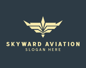 Bird Wings Aviation logo design