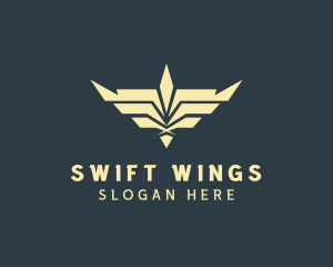 Bird Wings Aviation logo design