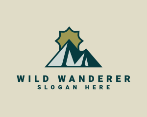 Adventurer - Sunrise Mountain Adventure logo design