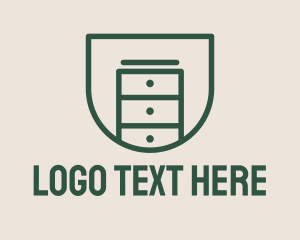 Dresser Furniture Storage logo design