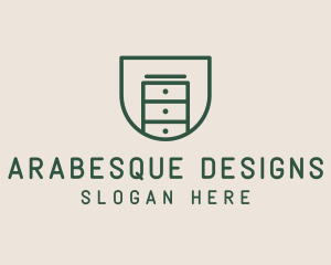 Dresser Furniture Storage logo design