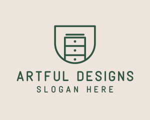 Dresser Furniture Storage logo design