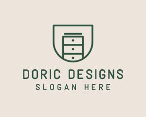 Dresser Furniture Storage logo design