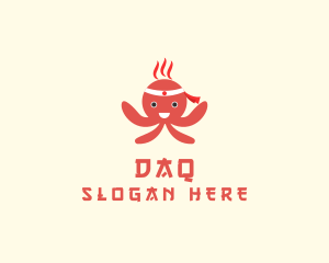 Happy Japanese Octopus Logo