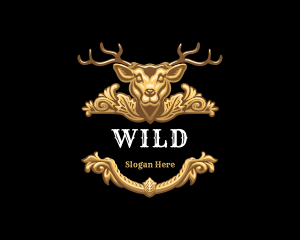 Deer Antler Trophy Logo