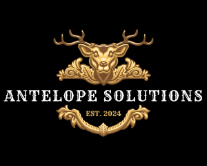 Deer Antler Trophy logo design