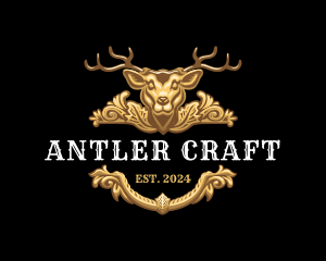 Antlers - Deer Antler Trophy logo design