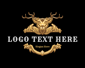 Deer Antler Trophy Logo