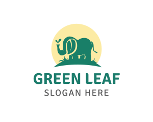 Herbs - Green Elephant Leaf logo design