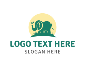 Herbs - Green Elephant Leaf logo design