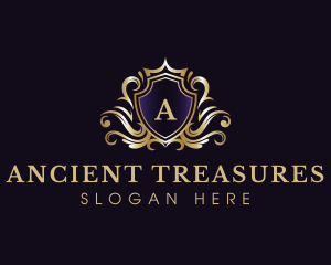 Luxury Monarchy Shield logo design