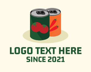 Food Store - Vegetable Canned Goods logo design