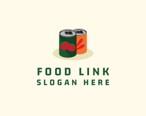 Vegetable Can Food logo design