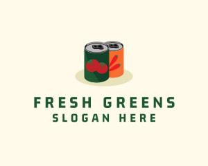 Vegetable - Vegetable Can Food logo design