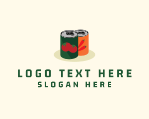 Vegetable - Vegetable Can Food logo design