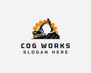 Mountain Cog Excavator  logo design