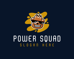 Squad - Cool Shades Bear logo design