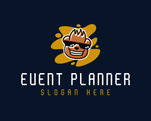 Player - Cool Shades Bear logo design
