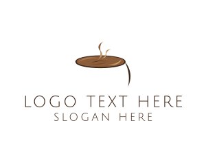Brown Cup - Hot Chocolate Beverage logo design